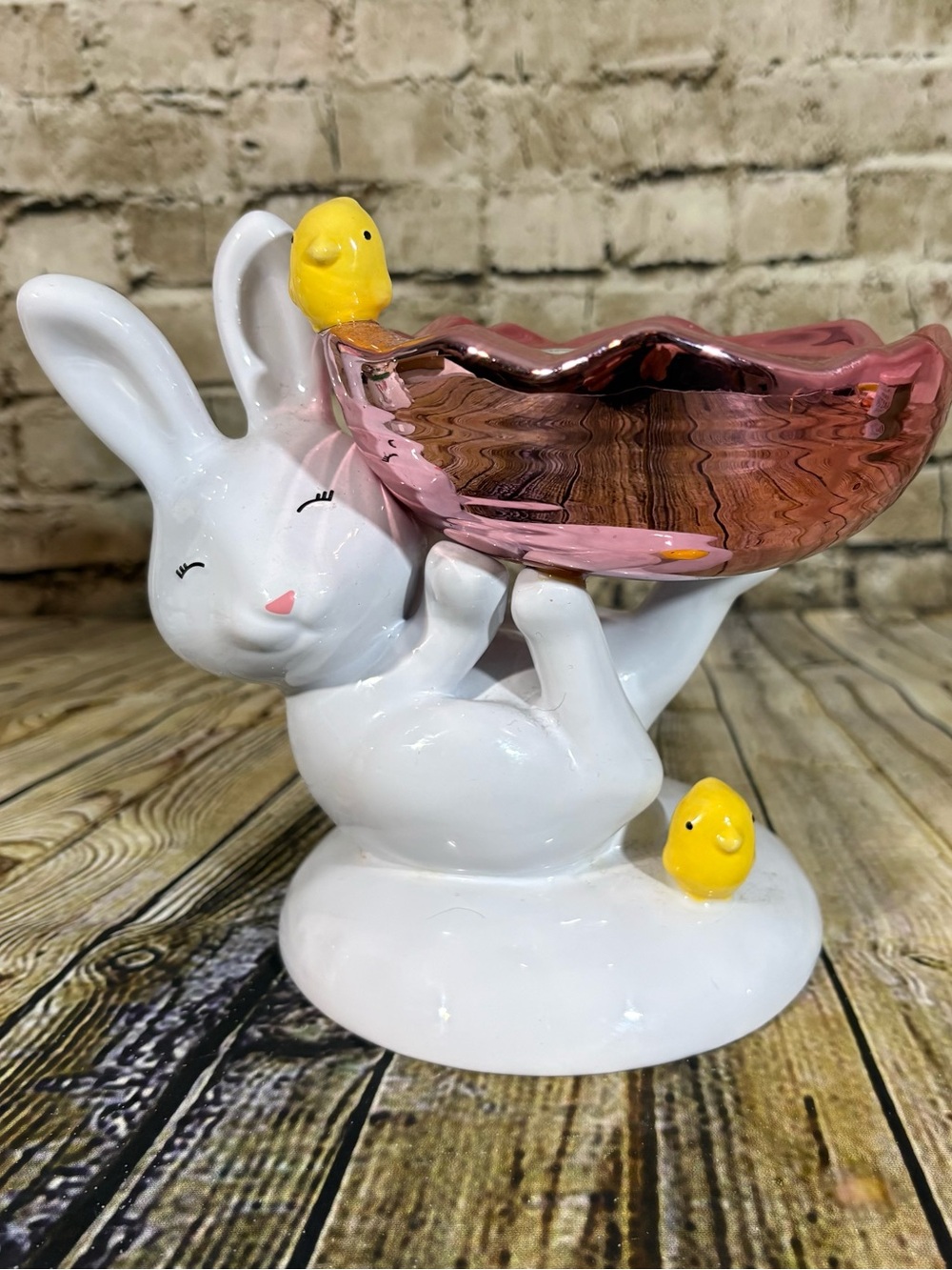 Bath & Body Works Easter Bunny 3 Wick Candle Holder (Candle Not Included)